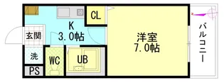 ソレイユ寺井【0204号室】の間取り