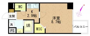 グラビスコート広島駅前通り【14階】の間取り