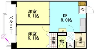第2柴田ビル【2階】の間取り