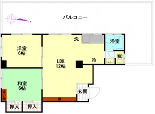 スワンハイム【0602号室】の間取り