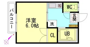 パークハイツ西蟹屋【0103号室】の間取り