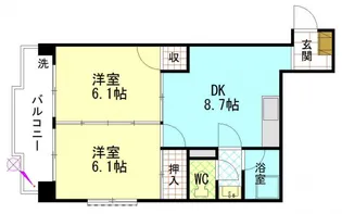 第2柴田ビル【4階】の間取り