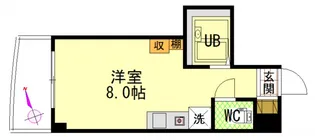 中道ビル【0404号室】の間取り