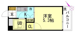 ウエストヒル【0303号室】の間取り