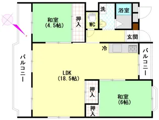 フォレスト【1階】の間取り
