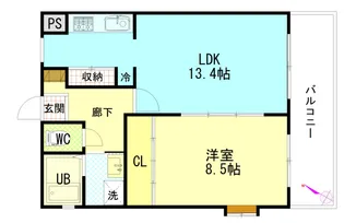 サラマンカビル【1階】の間取り