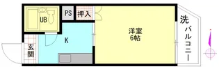 メゾン羽衣【0502号室】の間取り