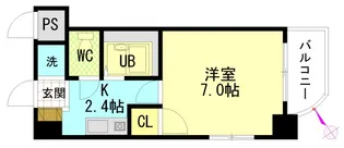 フォルム牛田新町【0506号室】の間取り