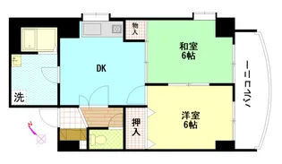 グリーンヴァリィ金光一番館【0701号室】の間取り