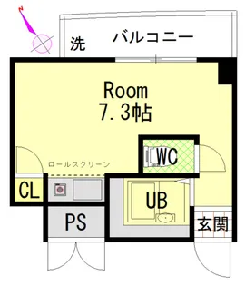 第8田中興産ビル【0202号室】の間取り