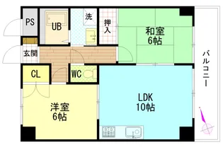 プラティーク川島【4階】の間取り