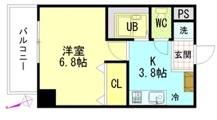 プラティーク川島【2階】の間取り