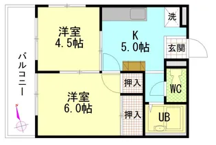 楠木ハイツ【0104号室】の間取り
