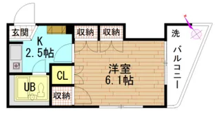 シャイン長束【0402号室】の間取り