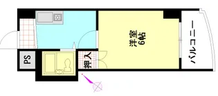 グリーンヴァリィ金光一番館【0207号室】の間取り