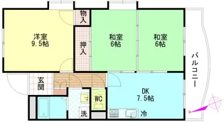 サンコーポ海田№2【0301号室】の間取り
