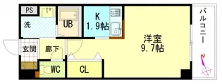 グローリ【8階】の間取り