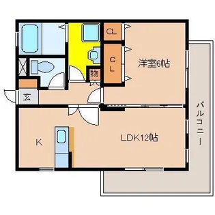 TPCⅡ【203号室】の間取り