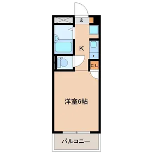 オクトワール宮崎北【2階】の間取り