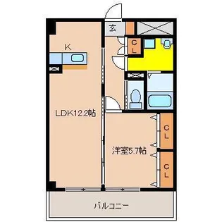 Msフローリッシュ【505号室】の間取り