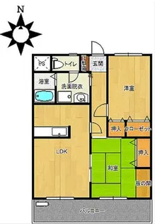ヴィラージュMⅡ【4階】の間取り