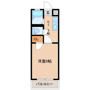 ブラッサム【4階】の間取り