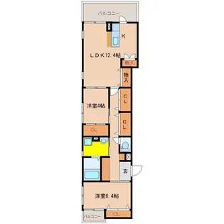 アルテマイスター堀川【2階】の間取り