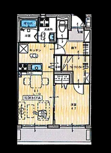 PRELUDE AOBA【202号室】の間取り