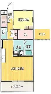 バンベールNorth【305号室】の間取り