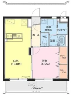 ユーミー高洲【102号室】の間取り