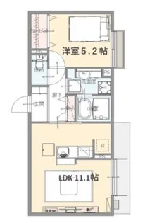 エスポワールタカムラⅡ【3階】の間取り