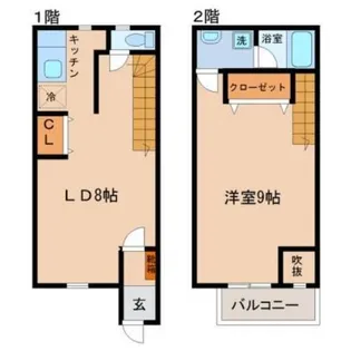 Beans house【No.5号室】の間取り