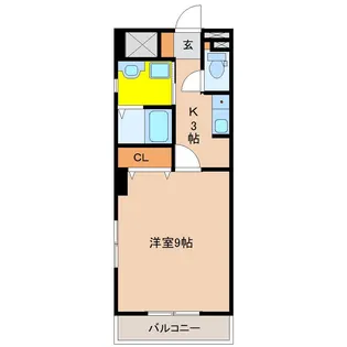 アーバン高塚橘通ビル【301号室】の間取り