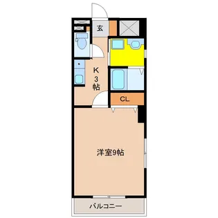 アーバン高塚橘通ビル【305号室】の間取り