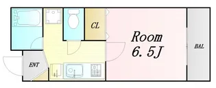 エスリード同心第3【4階】の間取り