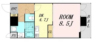 エイペックス梅田東Ⅱ【9階】の間取り