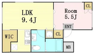 ラチチュード天七【1階】の間取り