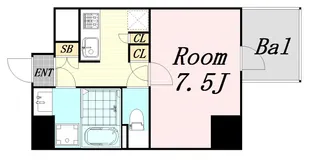 フジマン北梅田【11階】の間取り