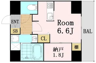 ONLYONE梅田北【7階】の間取り
