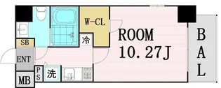 エスリード福島リバーフロント【5階】の間取り
