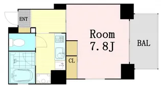 キャピトル天神橋【15階】の間取り