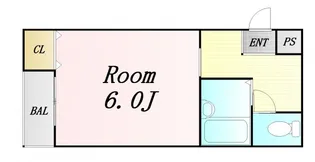 フローラルステージ同心町【2階】の間取り