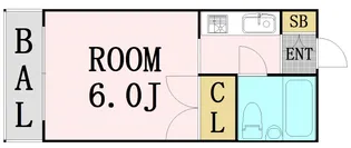 プラディオ長柄【3階】の間取り