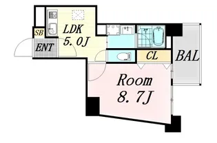 Willdo南森町【10階】の間取り