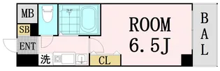 ラナップスクエア東天満【9階】の間取り