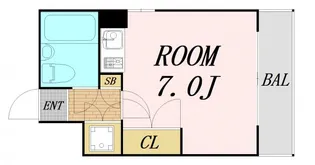 フォーラム都島内代駅前【3階】の間取り