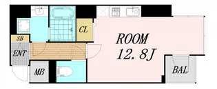 エトワール北新地【7階】の間取り