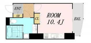 エトワール北新地【5階】の間取り