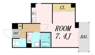 ラフォンテ大国【6階】の間取り