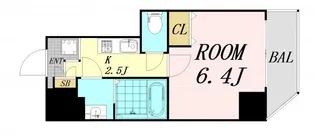 グランパシフィック毛馬【5階】の間取り